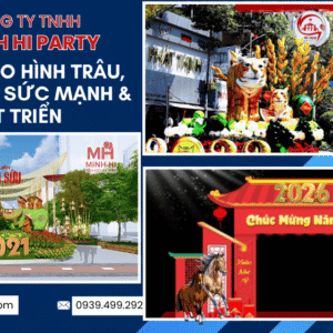 Mẫu cổng chào trang trí tết 2026 mới nhất