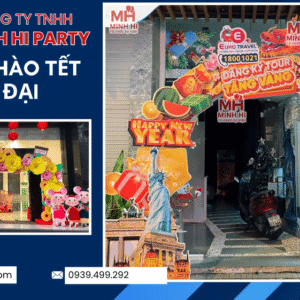 Minh Hi Party trang trí cổng chà tết hiện đại 2026