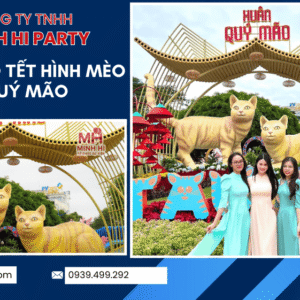 trang trí tết năm con mèo mão