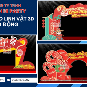 Trang trí Tết - Thi công cổng chào trang trí tết theo chủ đề linh vật của năm
