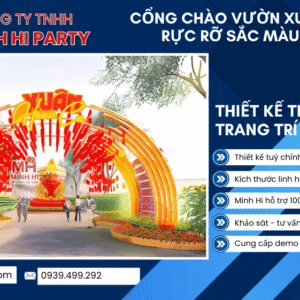 Thi công cổng chào trang trí tết chuyên nghiệp HCM