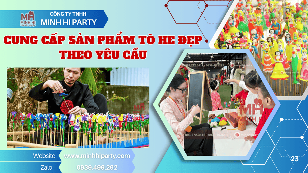 cung cap san pham to he dep theo yeu cau Minh Hi Party cung câos sản phẩm tò he đẹp và cho thuê nghệ nhân nặn tò he cho sự kiện
