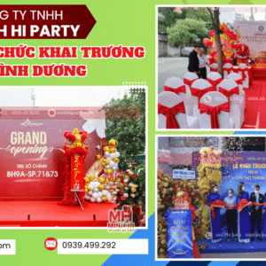 DỊCH VỤ TỔ CHỨC KHAI TRƯƠNG TẠI BÌNH DƯƠNG