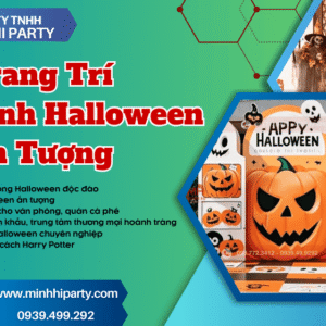 Dịch vụ trang trí tiểu cảnh Halloween do Minh Hi party cung cấp