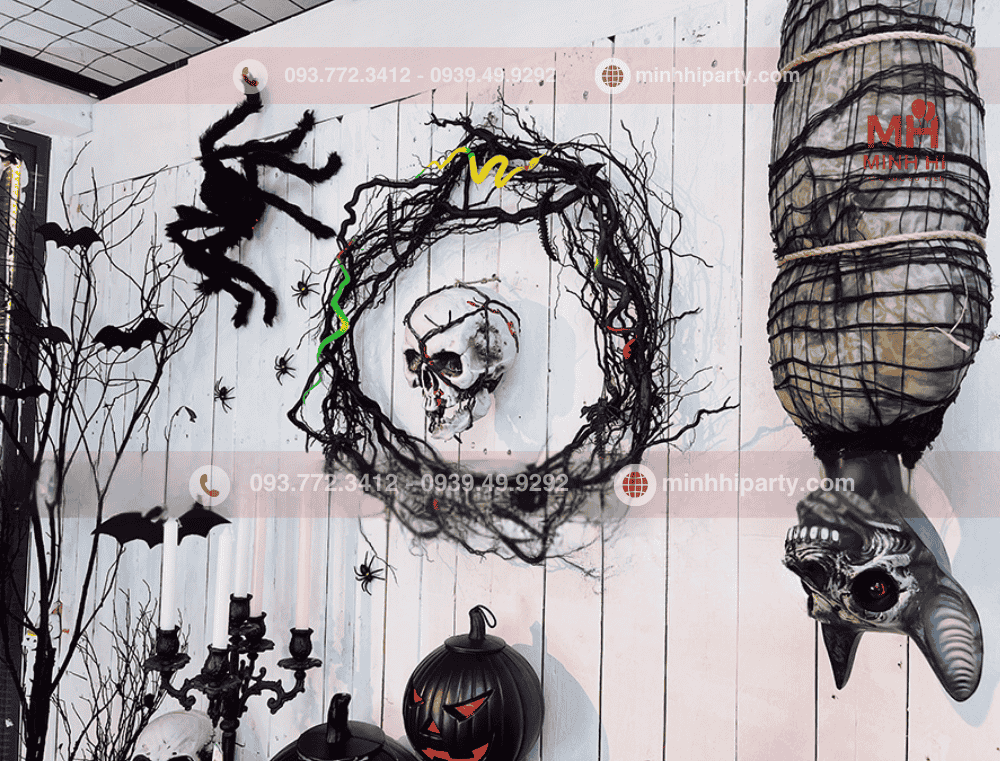 Dơi trang trí Halloween cho ý tưởng trang trí kinh dị