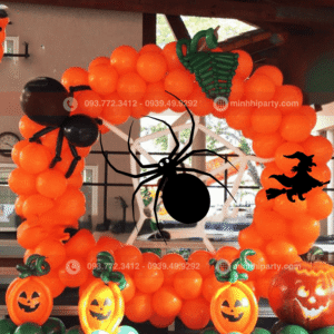 Trang trí halloween mầm non với hình ảnh bong bóng thiết kế theo chủ đề
