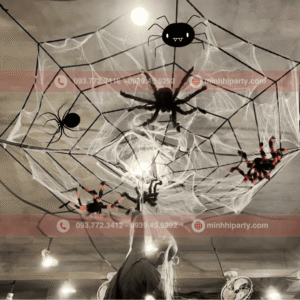 Mạng nhện trang trí Halloween ấn tượng