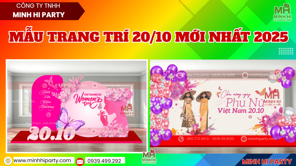 mau trang tri 20 10 moi nhat 2025 13 Dịch vụ trang trí 20/10 chuyên nghiệp trọn gói tại TPHCM