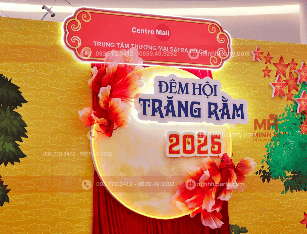 Decor trung thu thiết kế logo theo yêu cầu