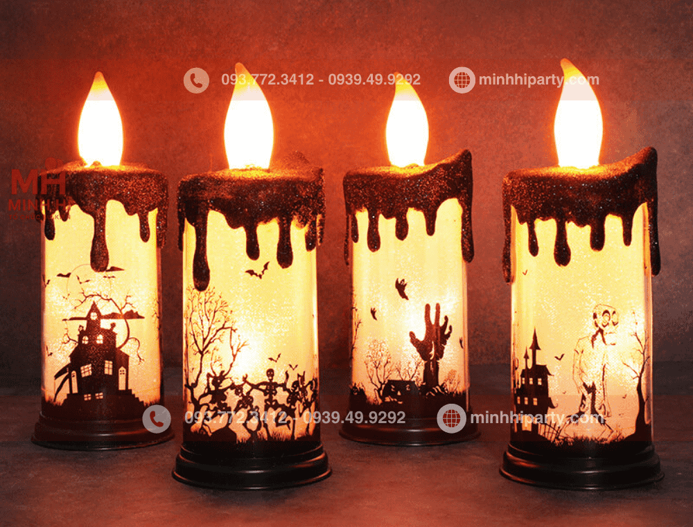 Top 20 ý tưởng trang trí halloween độc đáo với nến máu kinh dị