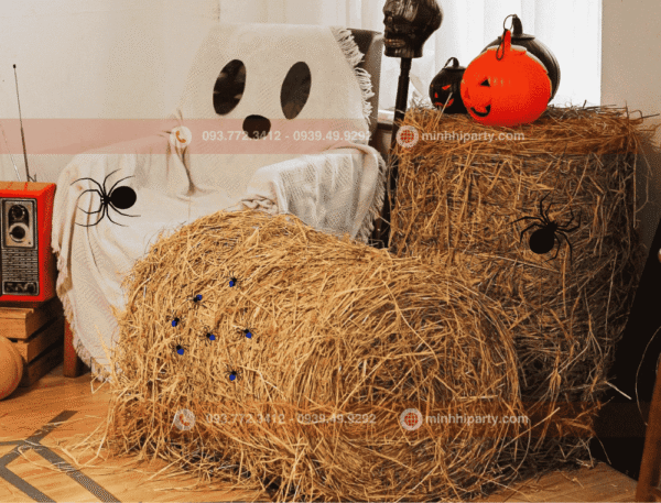 Rơm decor Halloween đồ trang trí halloween được ưa chuộng nhất
