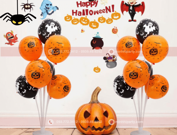 Set trang trí halloween đơn giản cho lớp học