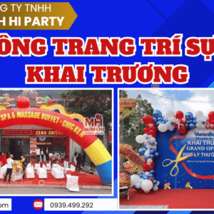 dịch vụ thi công trang trí sự kiện khai trương trọ gói trọn TPHCM
