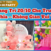 Trang trí 20/10 cho trường học tại TPHCM