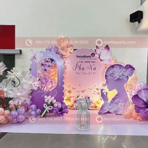 Trang trí 20/10 hiện đại thiết kế 3D nổi bật