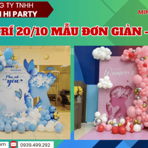 Trang trí 20/10 đơn giản tinh tế phù hợp từng không gian