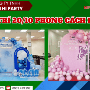 mẫu decor 20/10 mang phong cách hiện đại thiết kế mới theo xu hướng