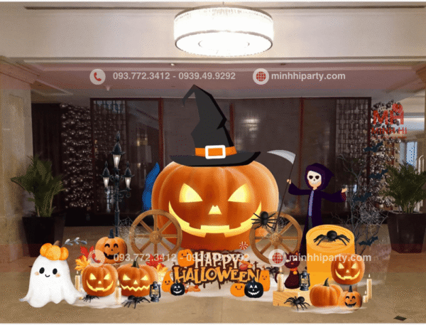 Trang trí tiểu cảnh Halloween cho trung tâm thương mại