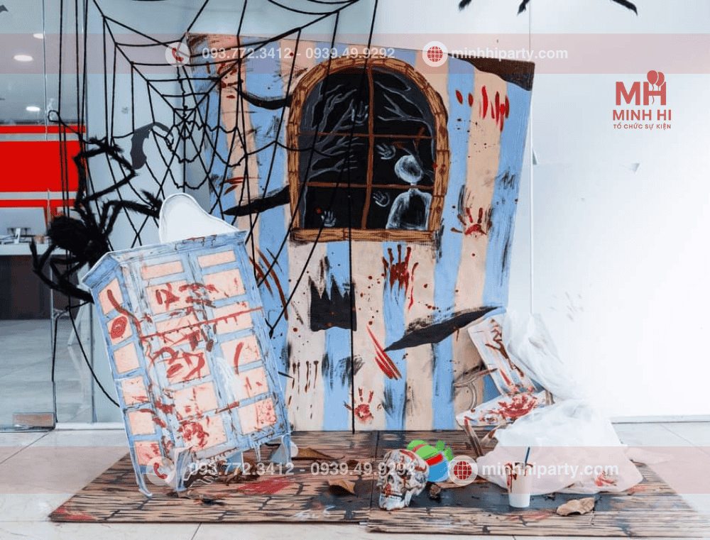 Trang trí Halloween bằng giấy đơn giản