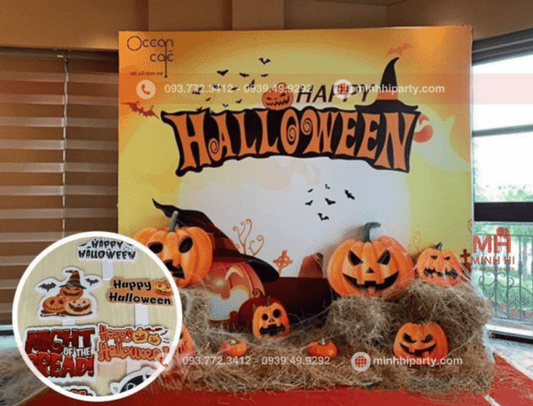 Trang trí Halloween đơn giản cho lớp học