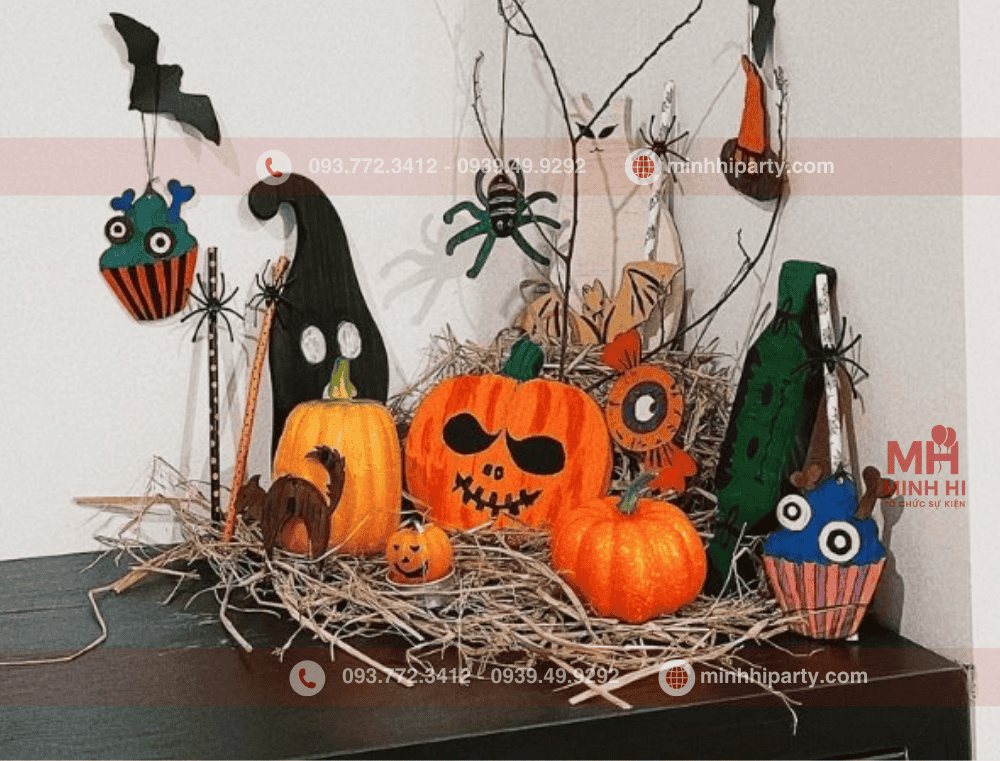 Trang trí lễ hội Halloween đơn giản cho mầm non