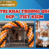 trang trí khai trương quán cà phê đẹp và tiết kiệm