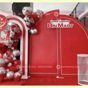 Trang trí khai trương cho siêu thị BIN MART