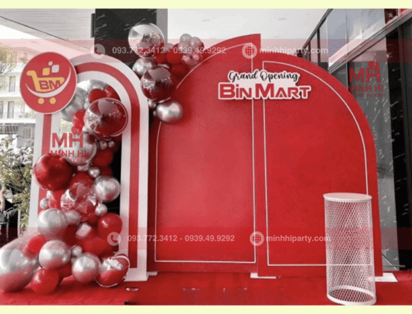 Trang trí khai trương cho siêu thị BIN MART