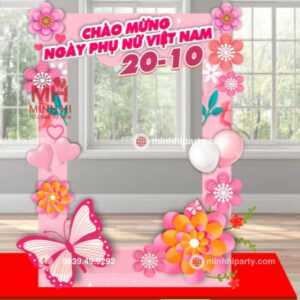Ý tưởng trang trí 20/10 với khung chụp ảnh