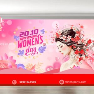 Thiết kế trang trí sự kiện ngày 20/10 - Chào mừng ngày phụ nữ Việt Nam
