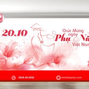 Trang trí sự kiện 20/10 chúc mừng ngày phụ nữ Việt Nam