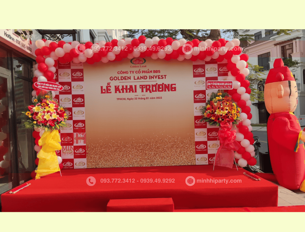 Cho thuê sân khấu khai trương lắp ráp chuyên nghiệp