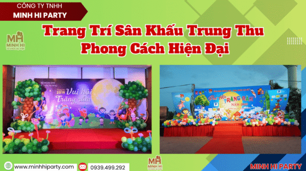 Trang trí sân khấu trung thu với phong cách truyền thống