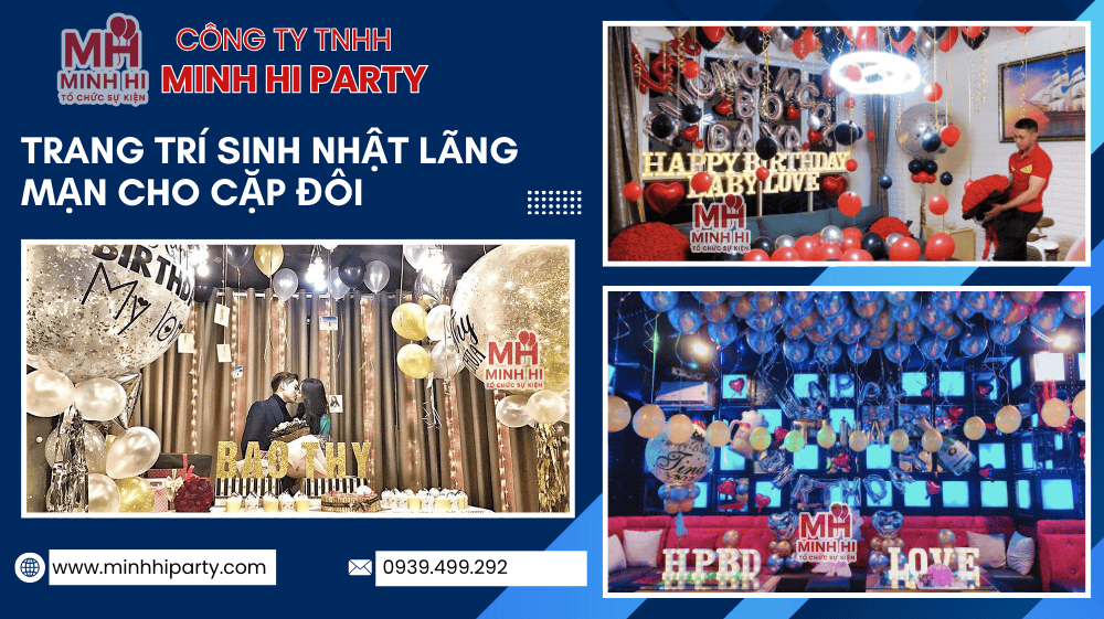 trang tri sinh nhat lang man cho cac cap doi Mẫu trang trí sinh nhật lãng mạn dành cho cặp đôi