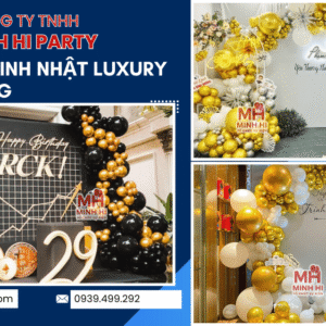 Trang trí sinh nhật người lớn phong cách Luxury sang trọng