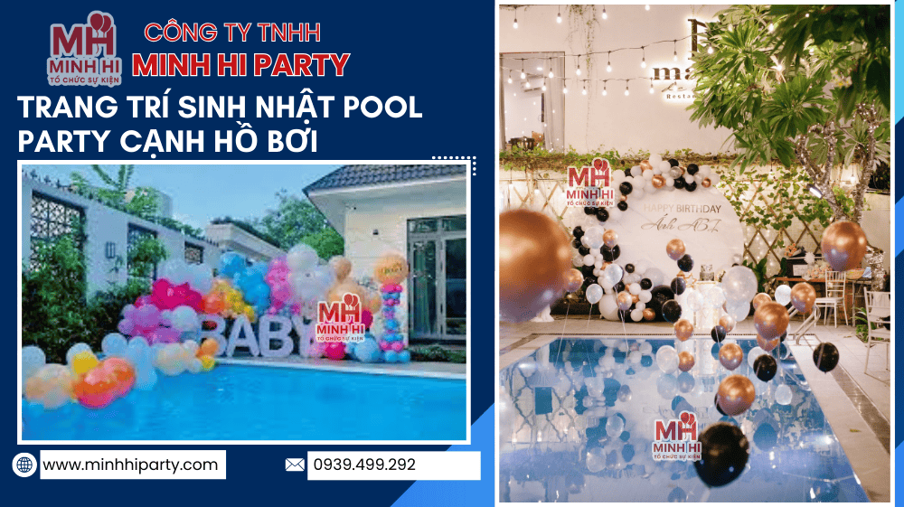 trang tri sinh nhat pool party canh ho boi mau trang tri sinh nhat nguoi lon Trang trí sinh nhật Pool Party cạnh hồ bơi - Ý tưởng trang trí sinh nhật dành cho người lớn