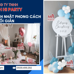 Trang trí sinh nhật cho người lớn theo phong cách Minimalist tối giản