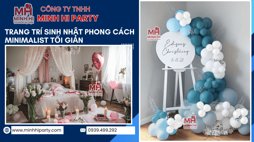 trang tri sinh nhat theo phong cach minimalist toi gian mau trang tri sinh nhat nguoi lon Trang trí sinh nhật cho người lớn theo phong cách Minimalist tối giản