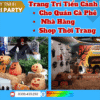 Dịch vụ trang trí tiểu cảnh Halloween cho quán cà phê, nhà hàng, shop quần áo