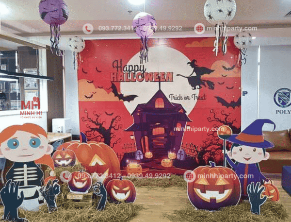 Decor trang trí Halloween cho trường học chủ đề Hary Patter