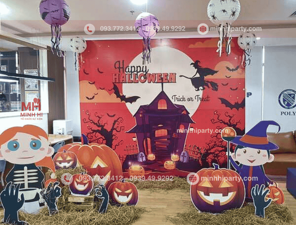 Decor trang trí Halloween cho trường học chủ đề Hary Patter