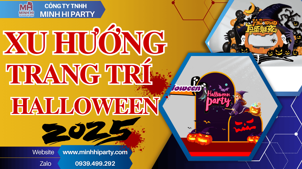 xu huong trang tri halloween 2025 moi nhat Xu hướng trang trí halloween 2025 - dịch vụ trang trí Halloween tron gói