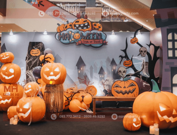 Trang trí halloween cho công ty với ý tưởng mới nhất 2025
