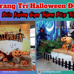 Ý tưởng trang trí halloween đơn giản cho không gian sự kiện ma mị