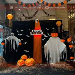 Thiết kế trang trí tiểu cảnh halloween mang phong cách cổ điển
