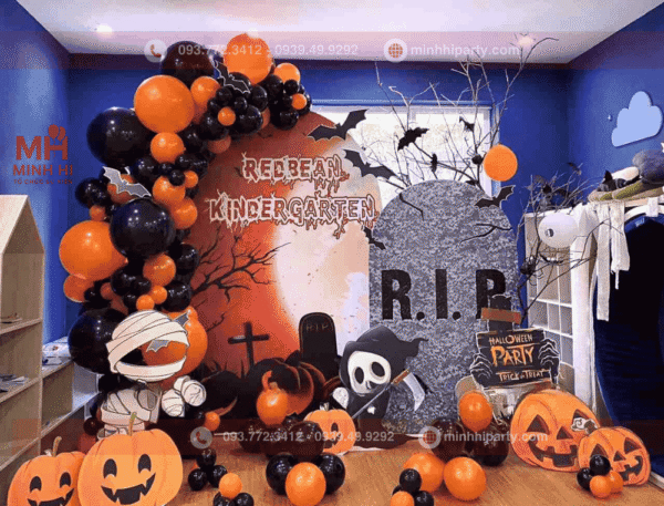 Ý tưởng decor trang trí halloween với thiết kế hiện đại