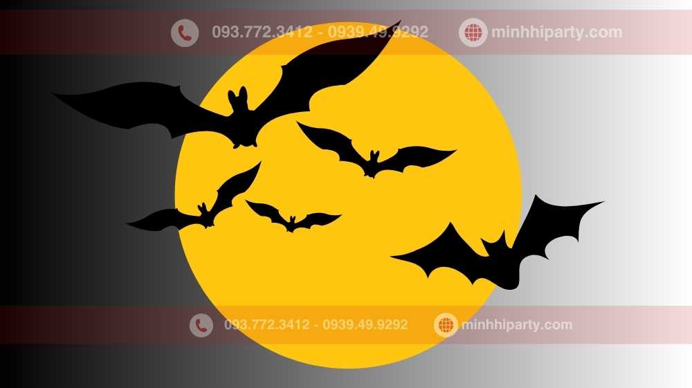 dơi trang trí halloween đa dạng các mẫu được ưa chuộng