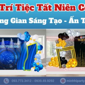 Dịch vụ trang trí tiệc tất niên cho công ty chuyên nghiệp