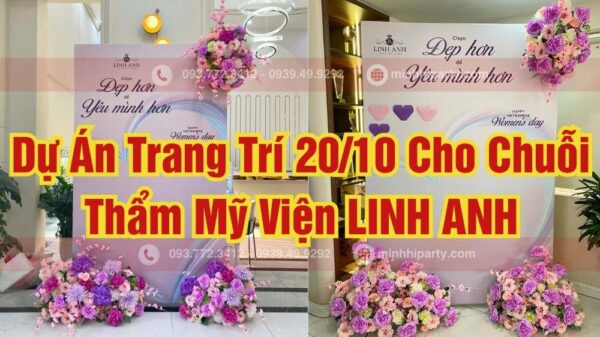 Trang trí 20/10 trọn gói cho thẩm mỹ viện