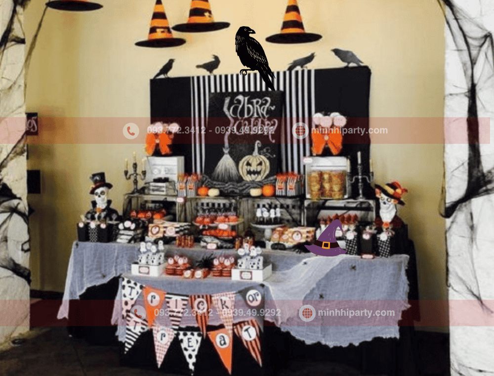 Decor Halloween với thiết kế đơn giản tinh tế
